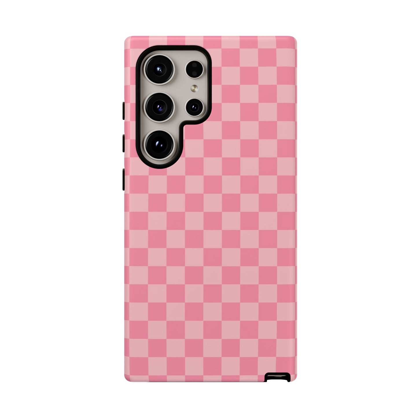 Pink Checkered Phone Case