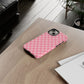 Pink Checkered Phone Case