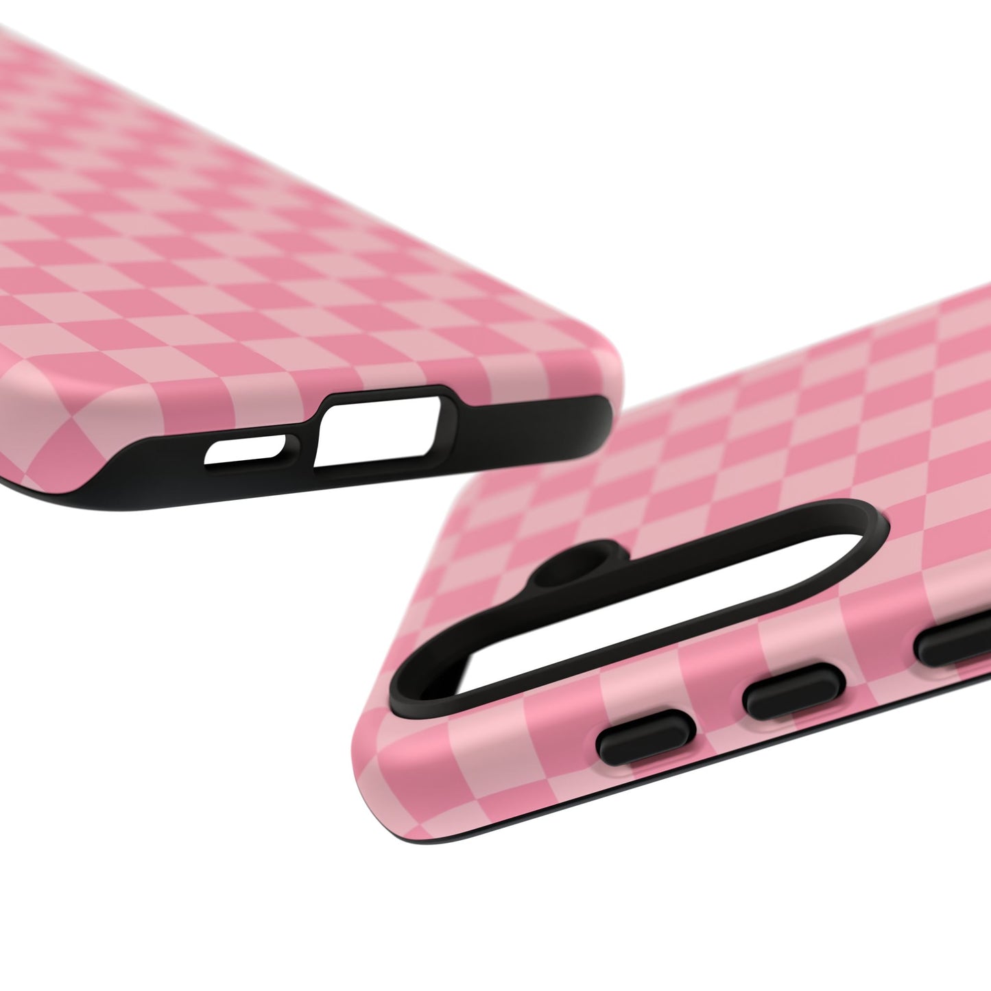 Pink Checkered Phone Case