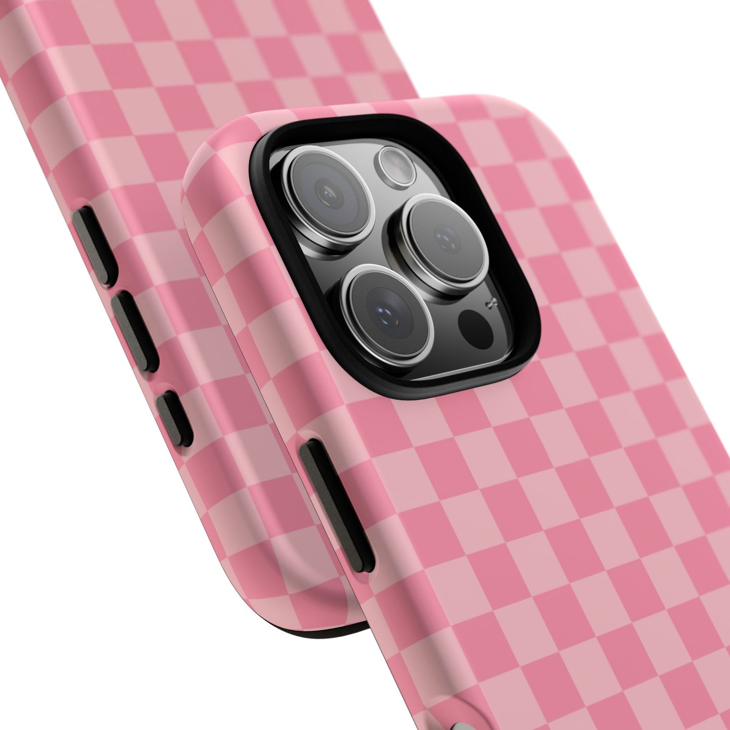 Pink Checkered Phone Case