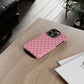 Pink Checkered Phone Case