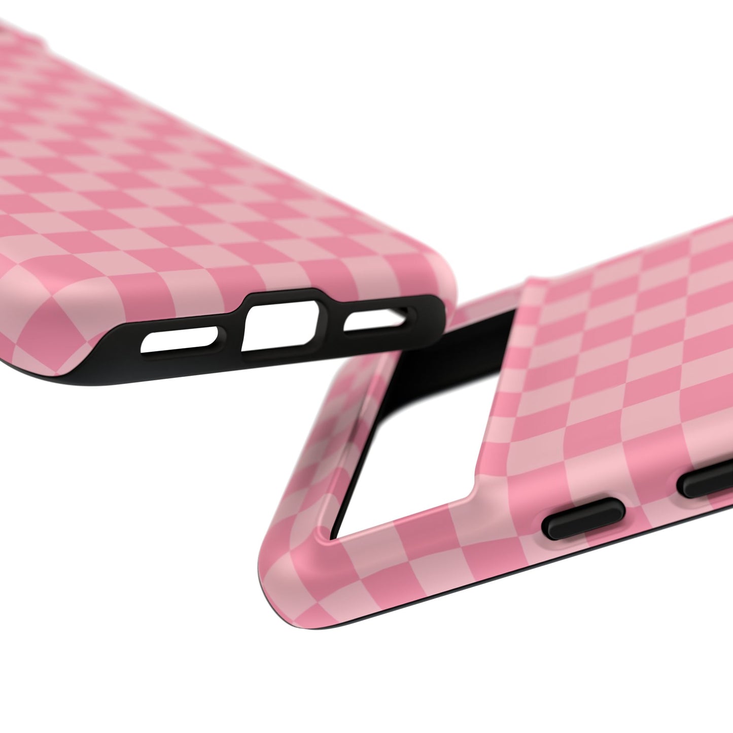 Pink Checkered Phone Case