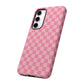 Pink Checkered Phone Case