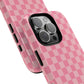 Pink Checkered Phone Case