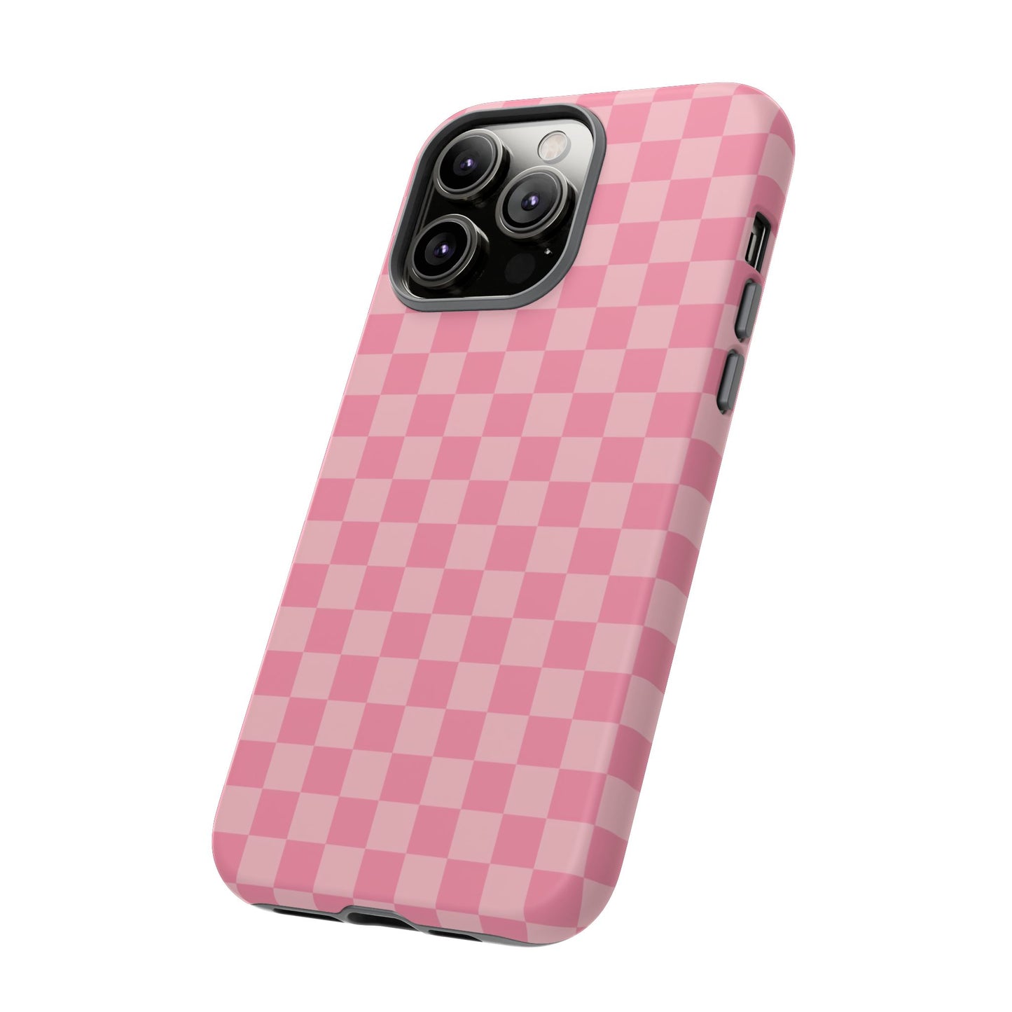 Pink Checkered Phone Case