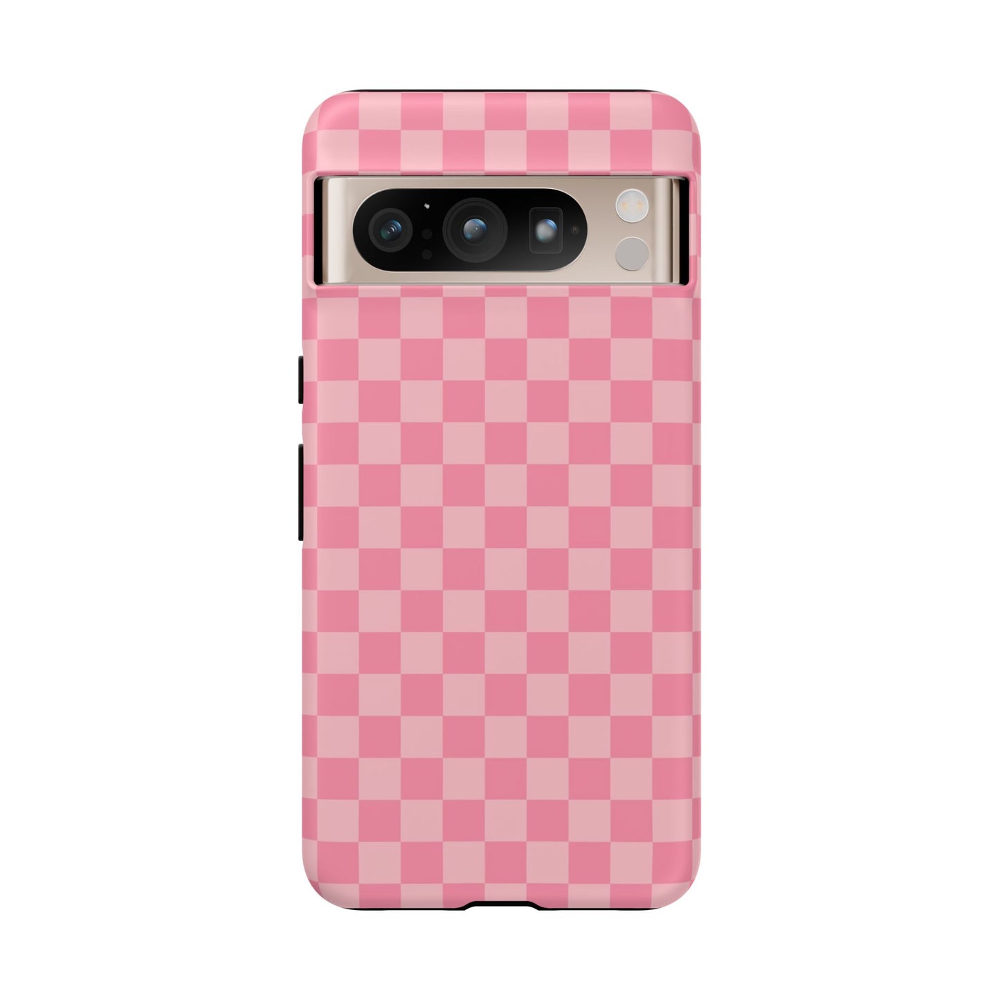 Pink Checkered Phone Case