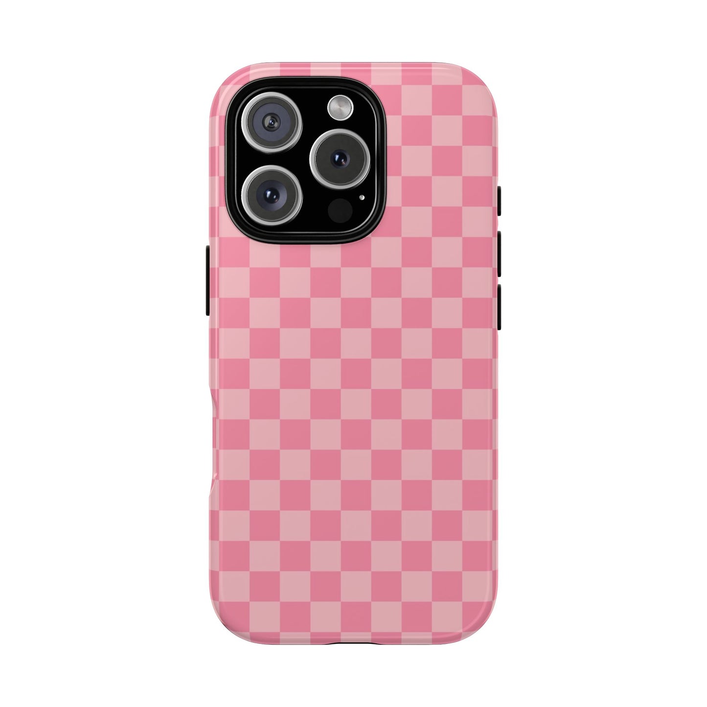 Pink Checkered Phone Case