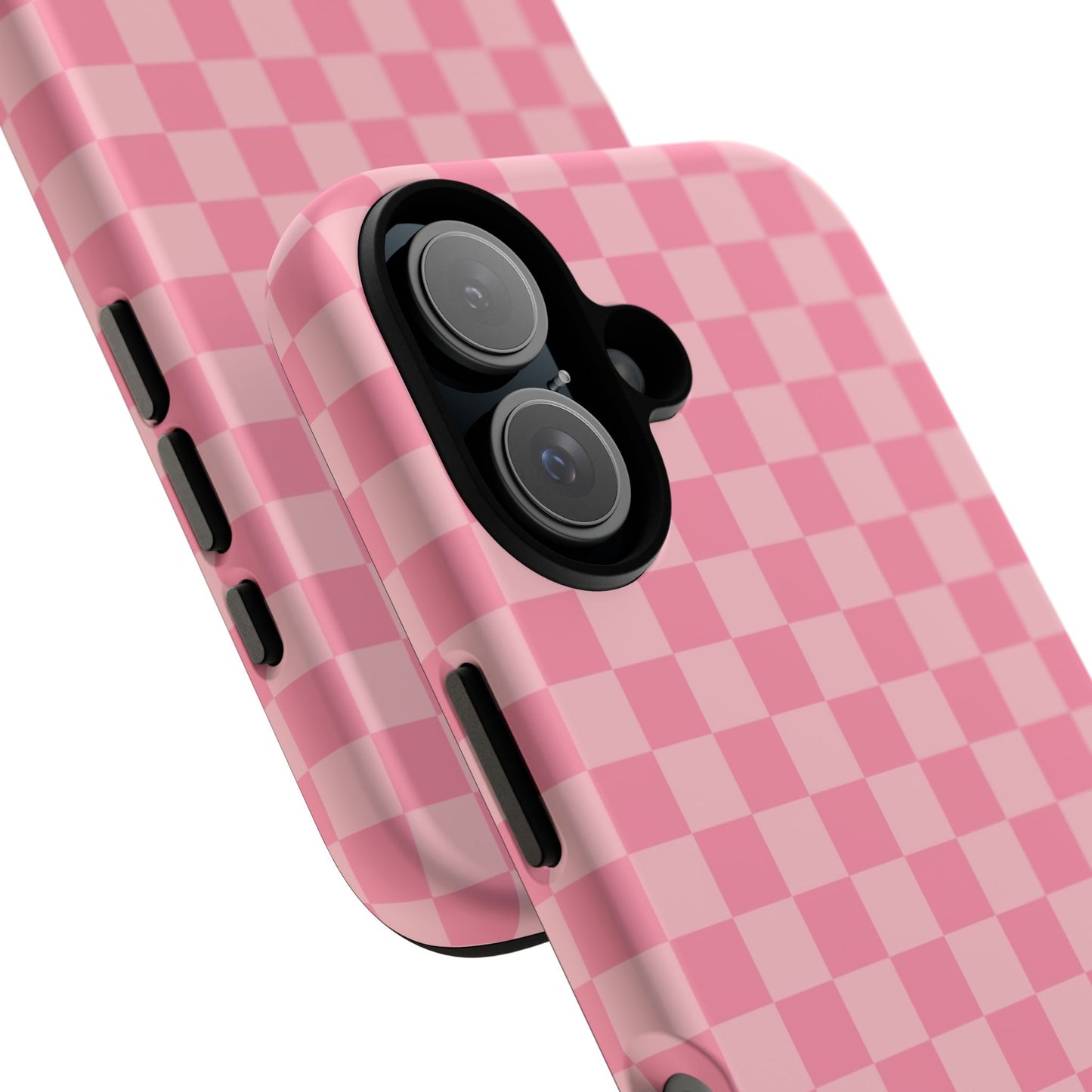 Pink Checkered Phone Case