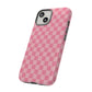 Pink Checkered Phone Case