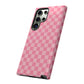 Pink Checkered Phone Case