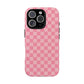 Pink Checkered Phone Case