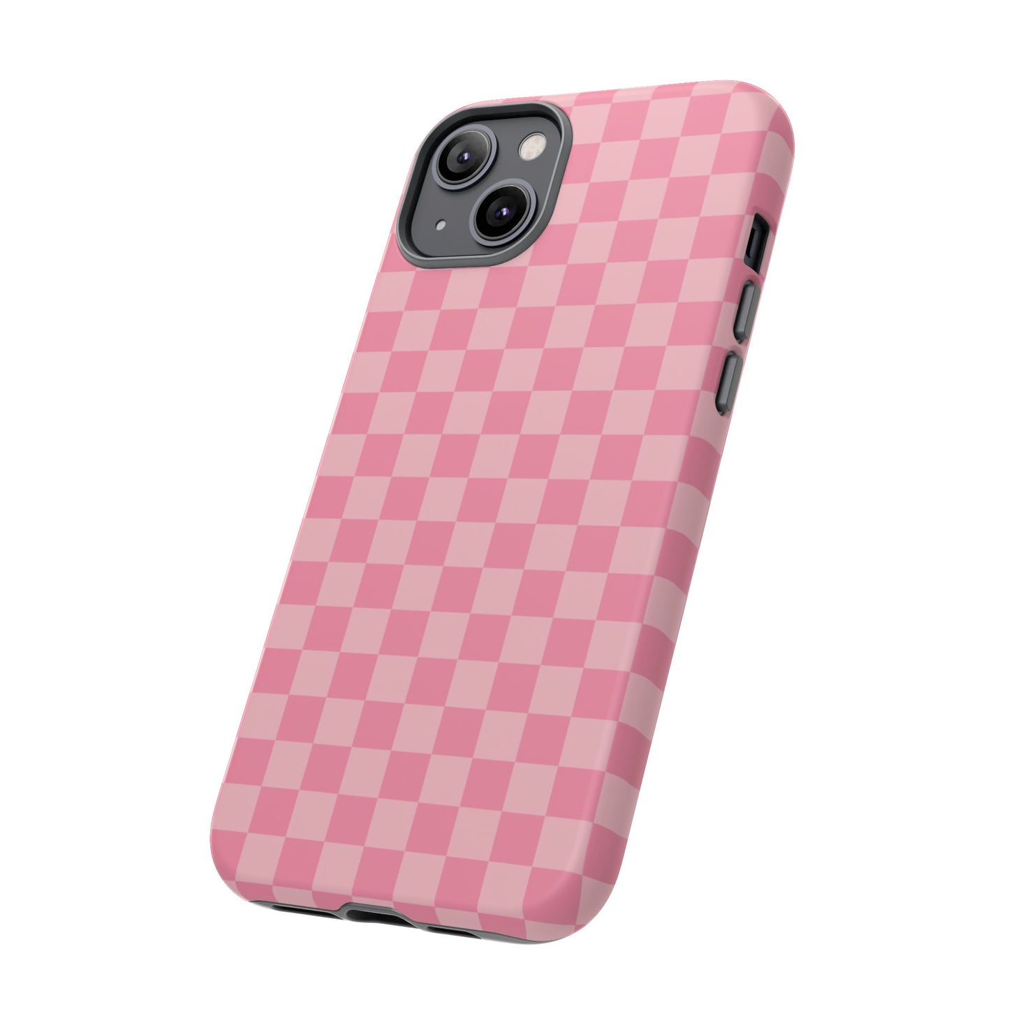 Pink Checkered Phone Case