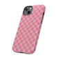 Pink Checkered Phone Case