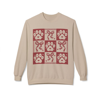 Cutesy Dog Fleece Sweatshirt