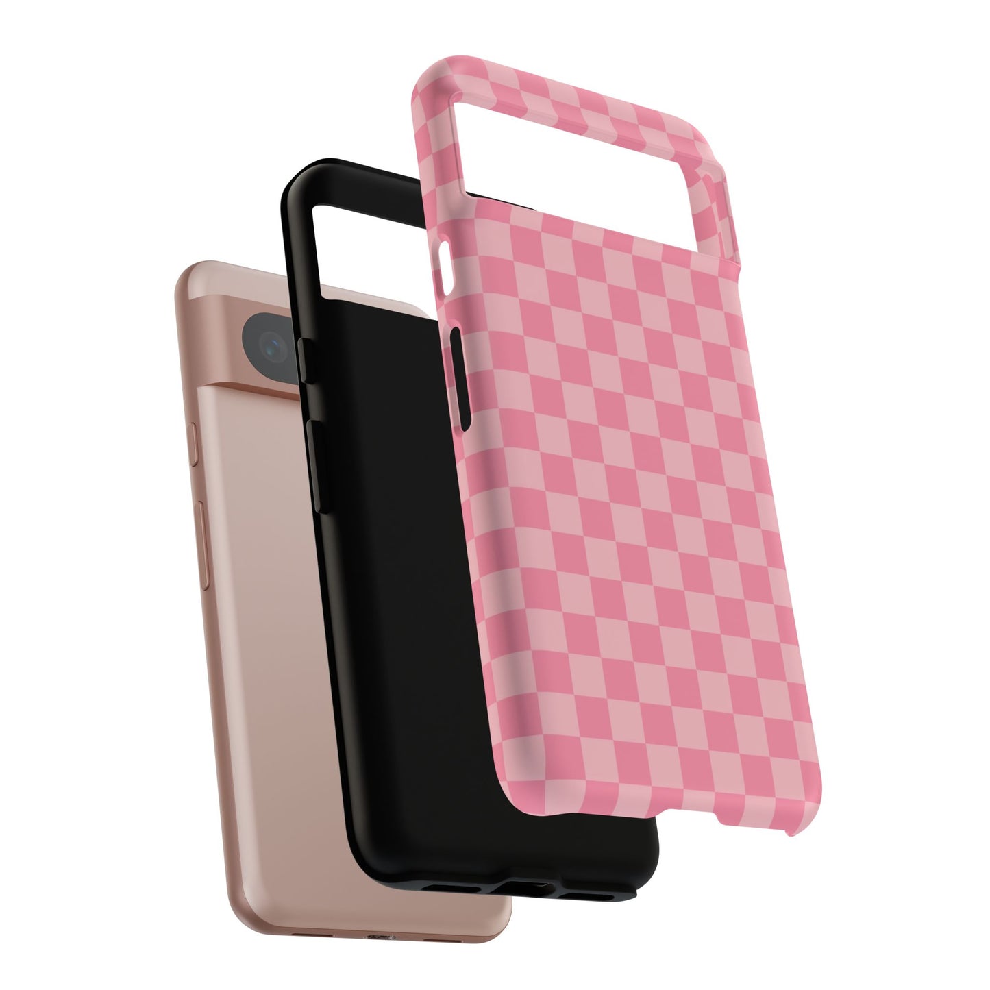 Pink Checkered Phone Case