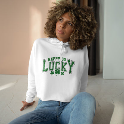 Happy Go Lucky Crop Hoodie