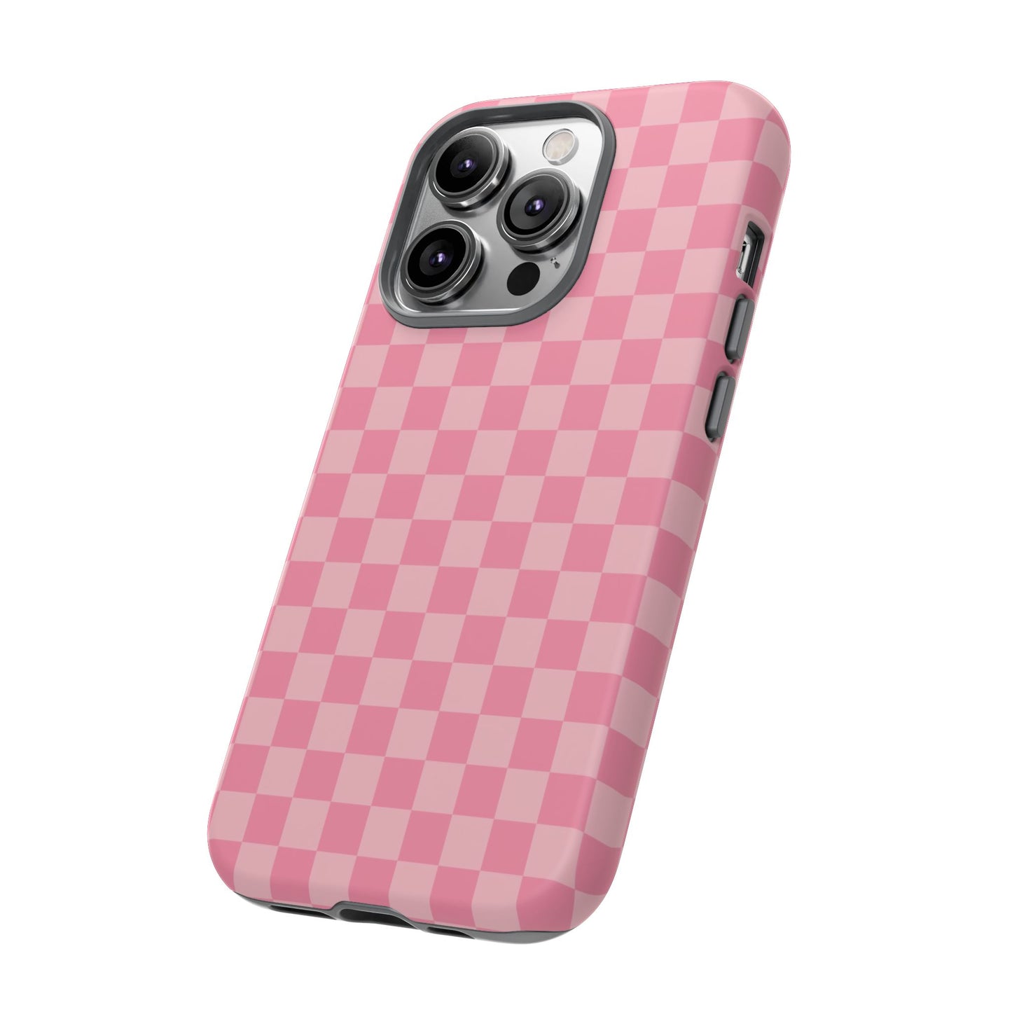 Pink Checkered Phone Case