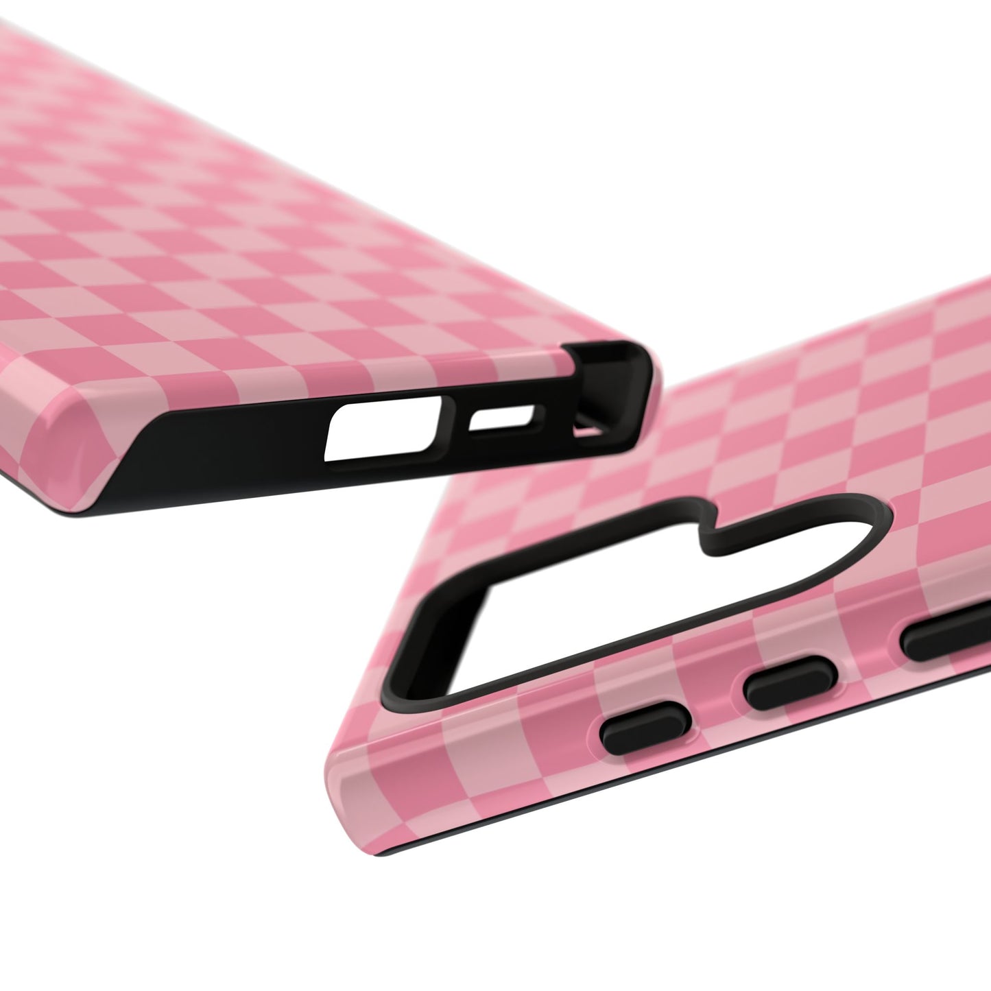 Pink Checkered Phone Case