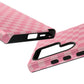 Pink Checkered Phone Case