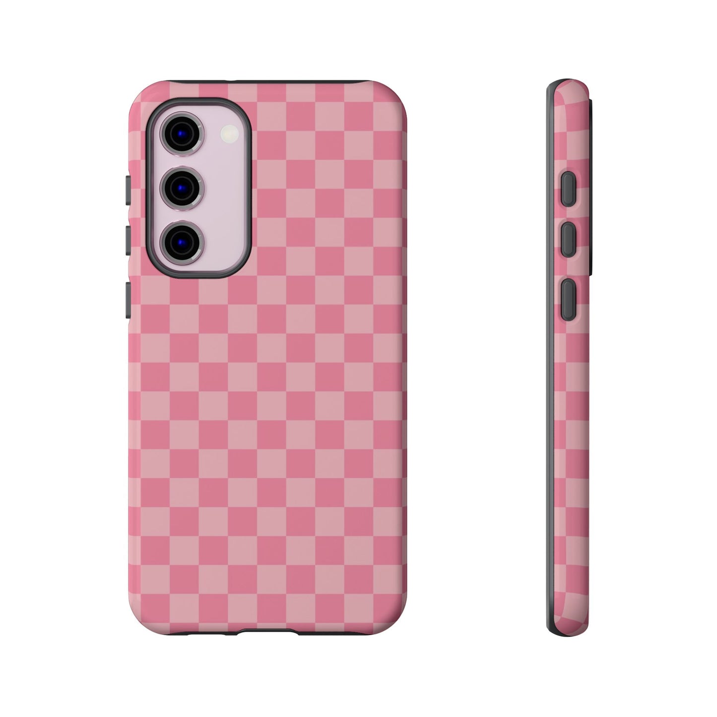 Pink Checkered Phone Case