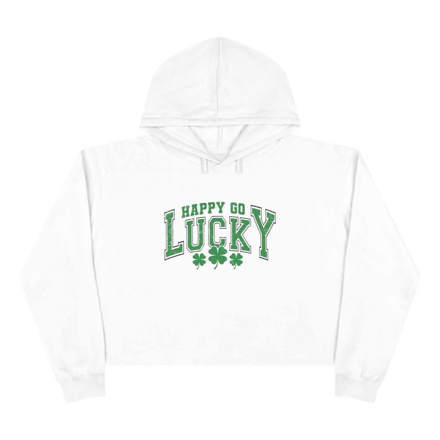 Happy Go Lucky Crop Hoodie