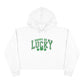 Happy Go Lucky Crop Hoodie