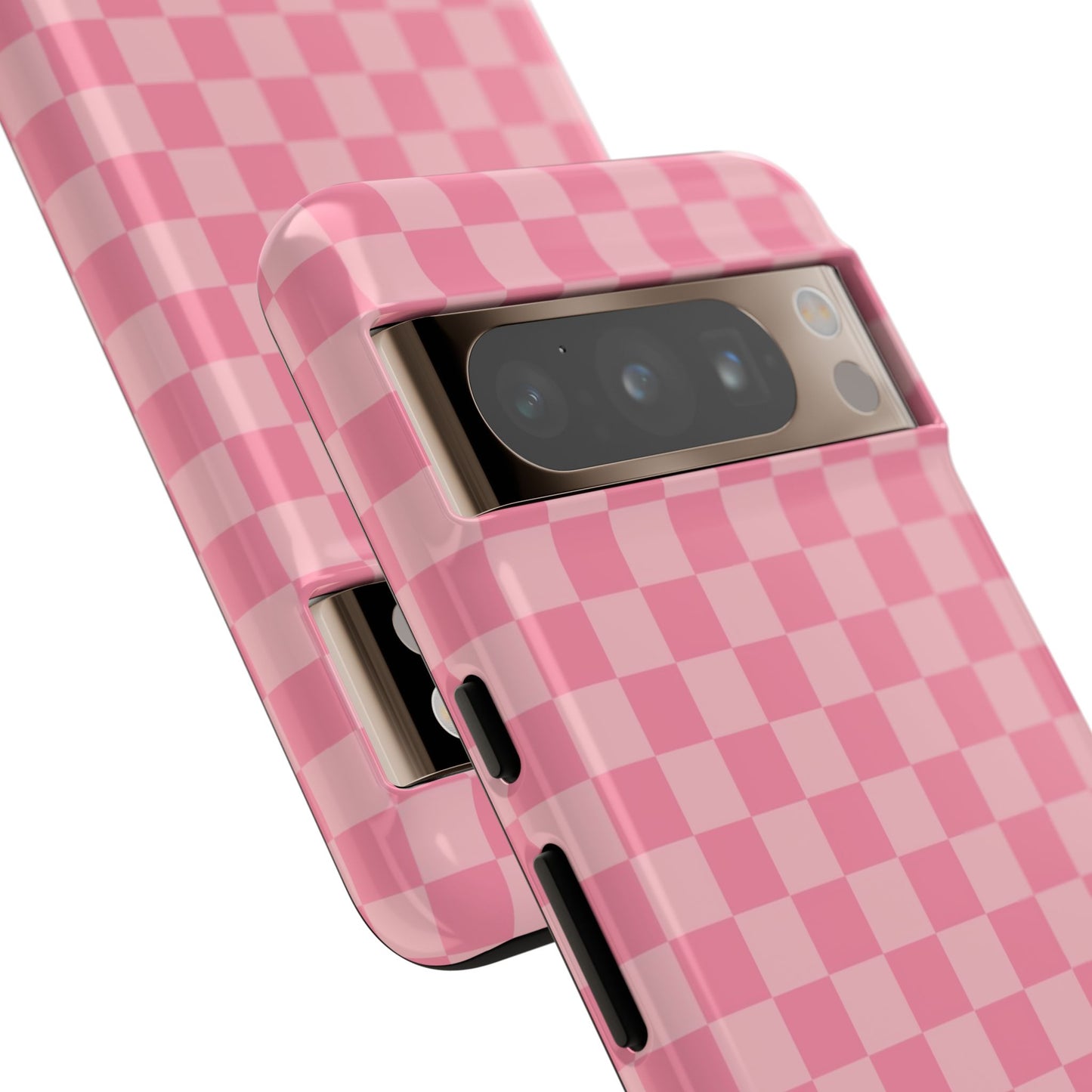 Pink Checkered Phone Case