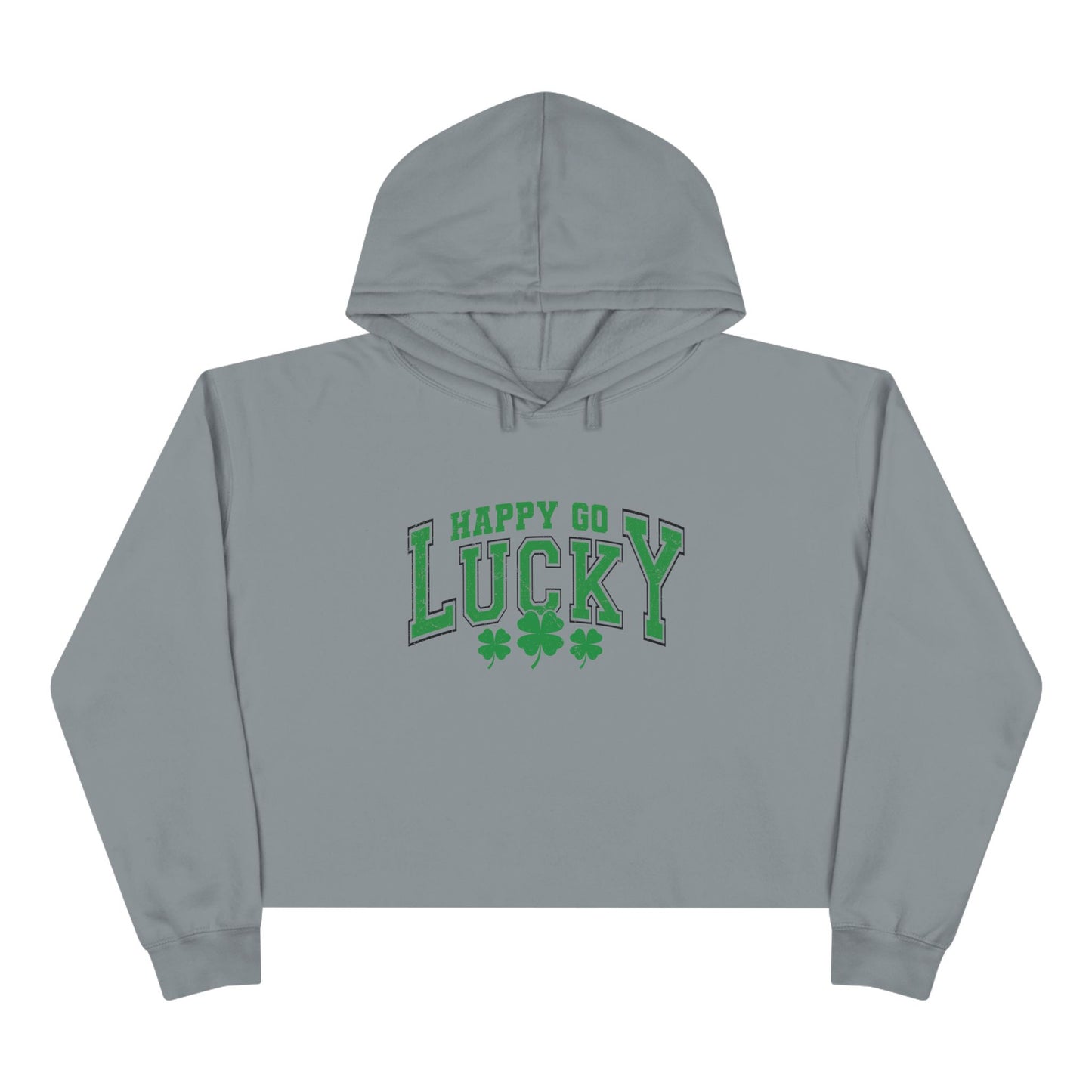 Happy Go Lucky Crop Hoodie