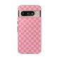 Pink Checkered Phone Case