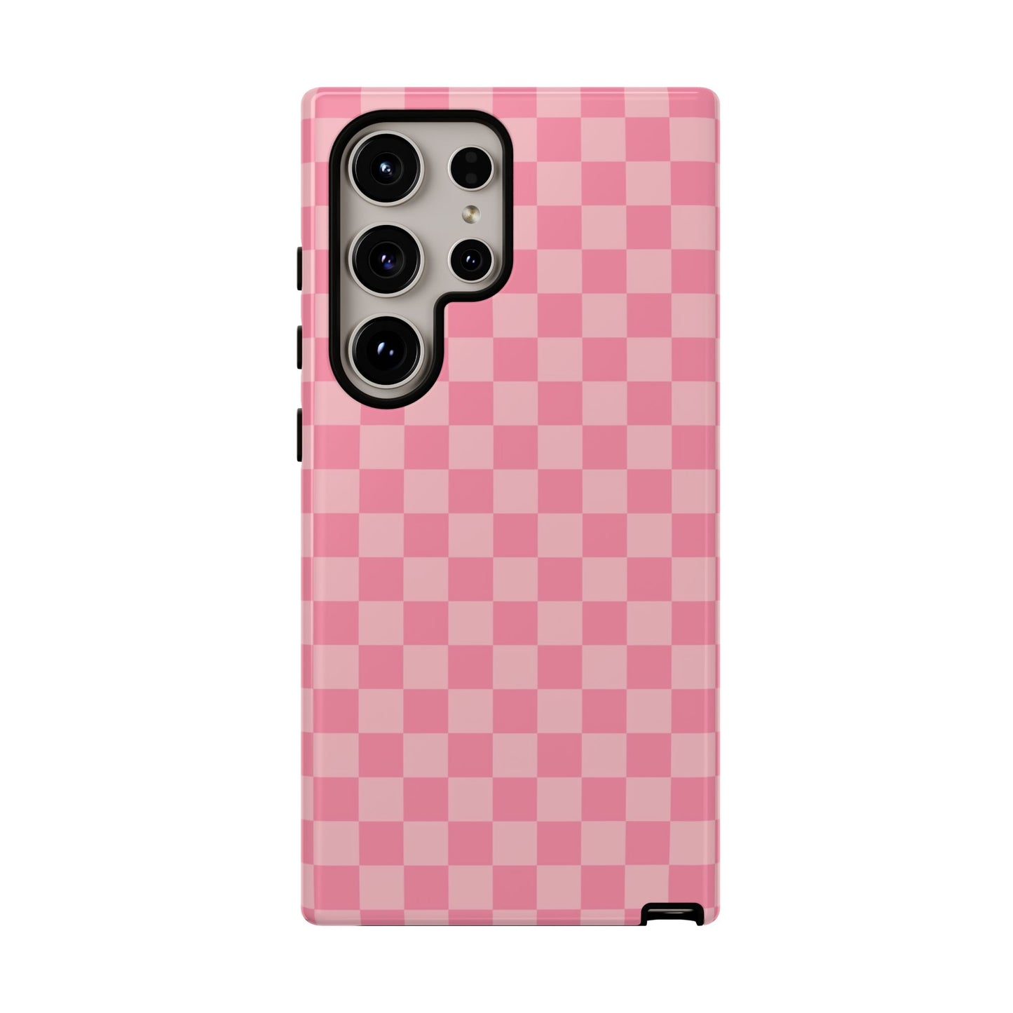 Pink Checkered Phone Case