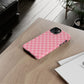 Pink Checkered Phone Case