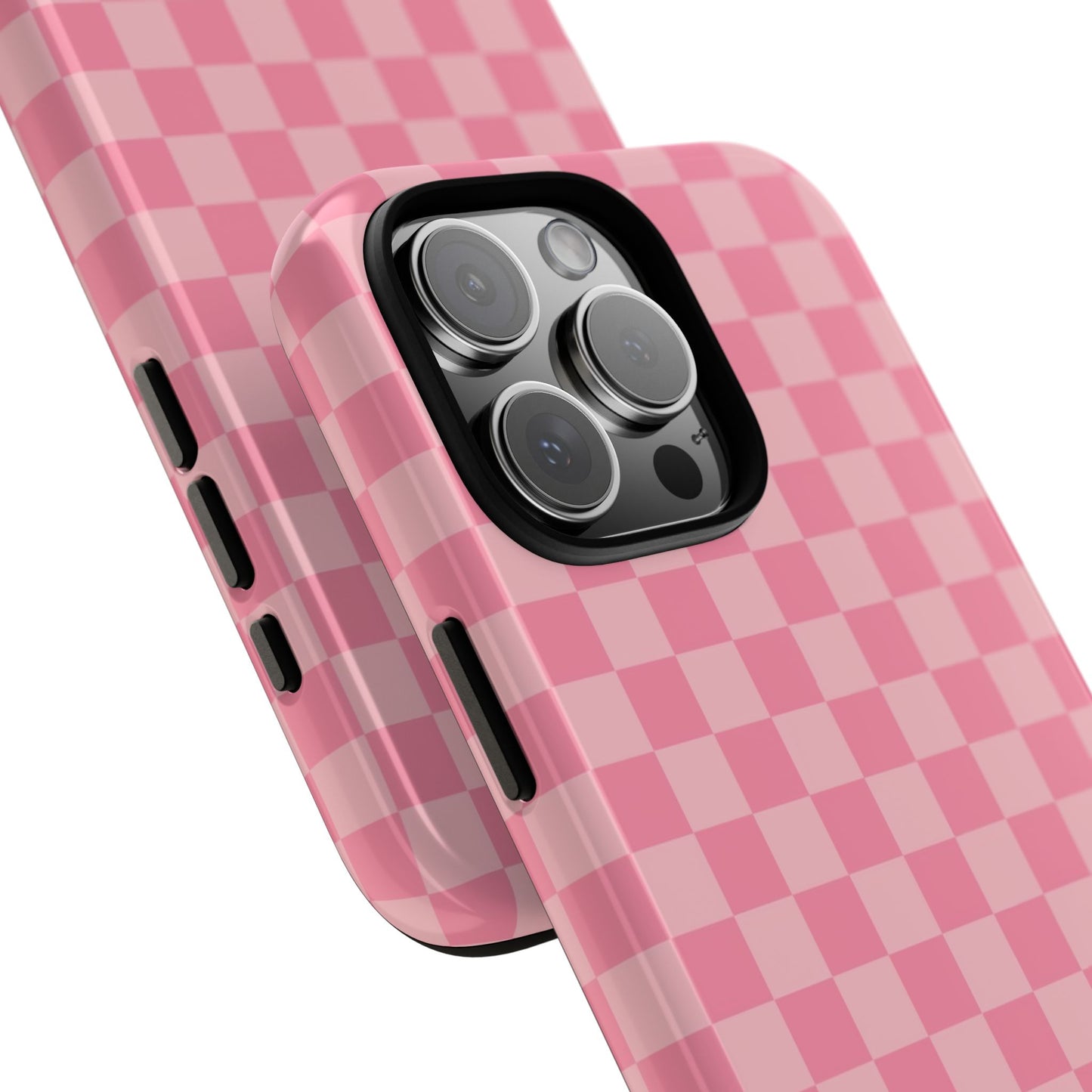 Pink Checkered Phone Case