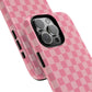 Pink Checkered Phone Case