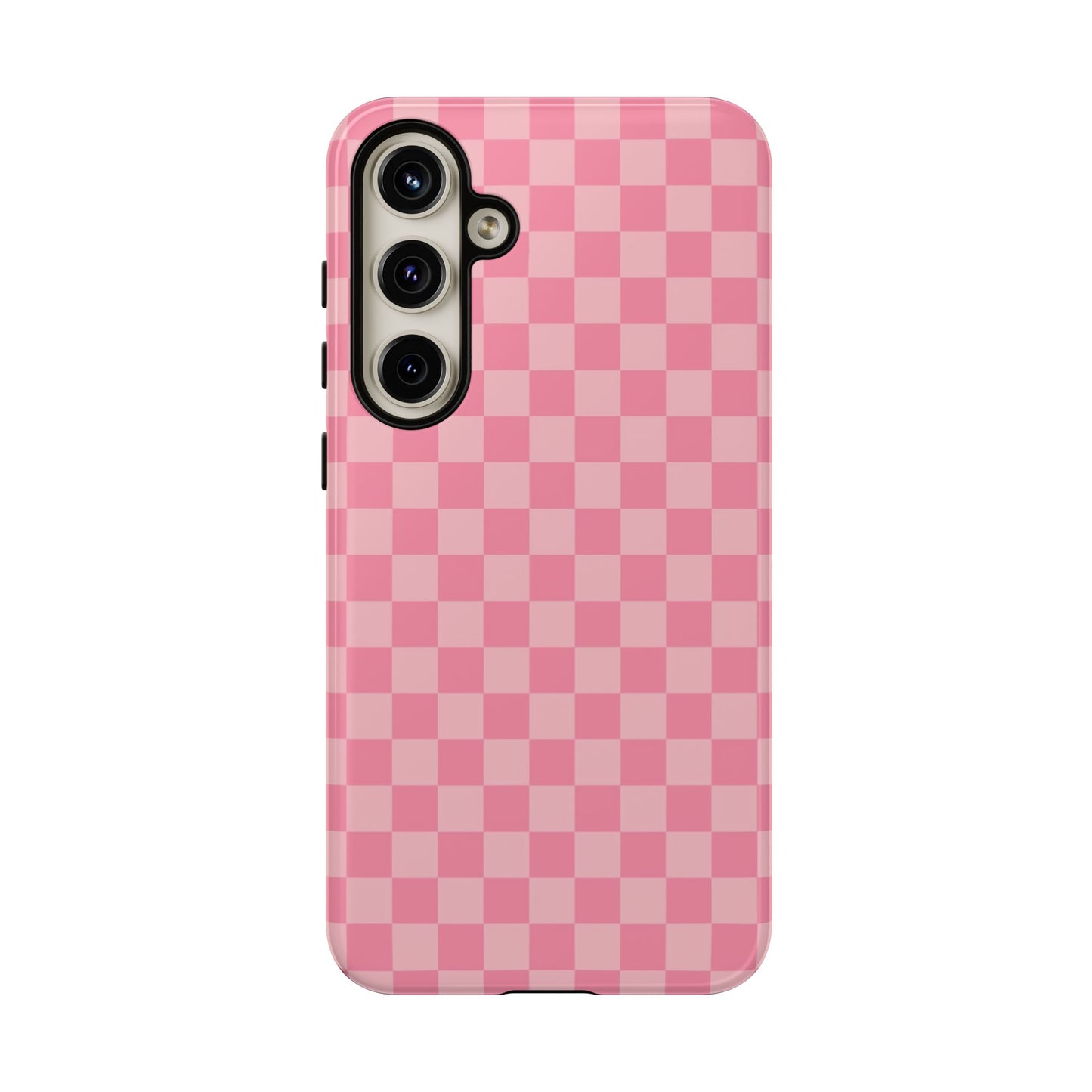 Pink Checkered Phone Case