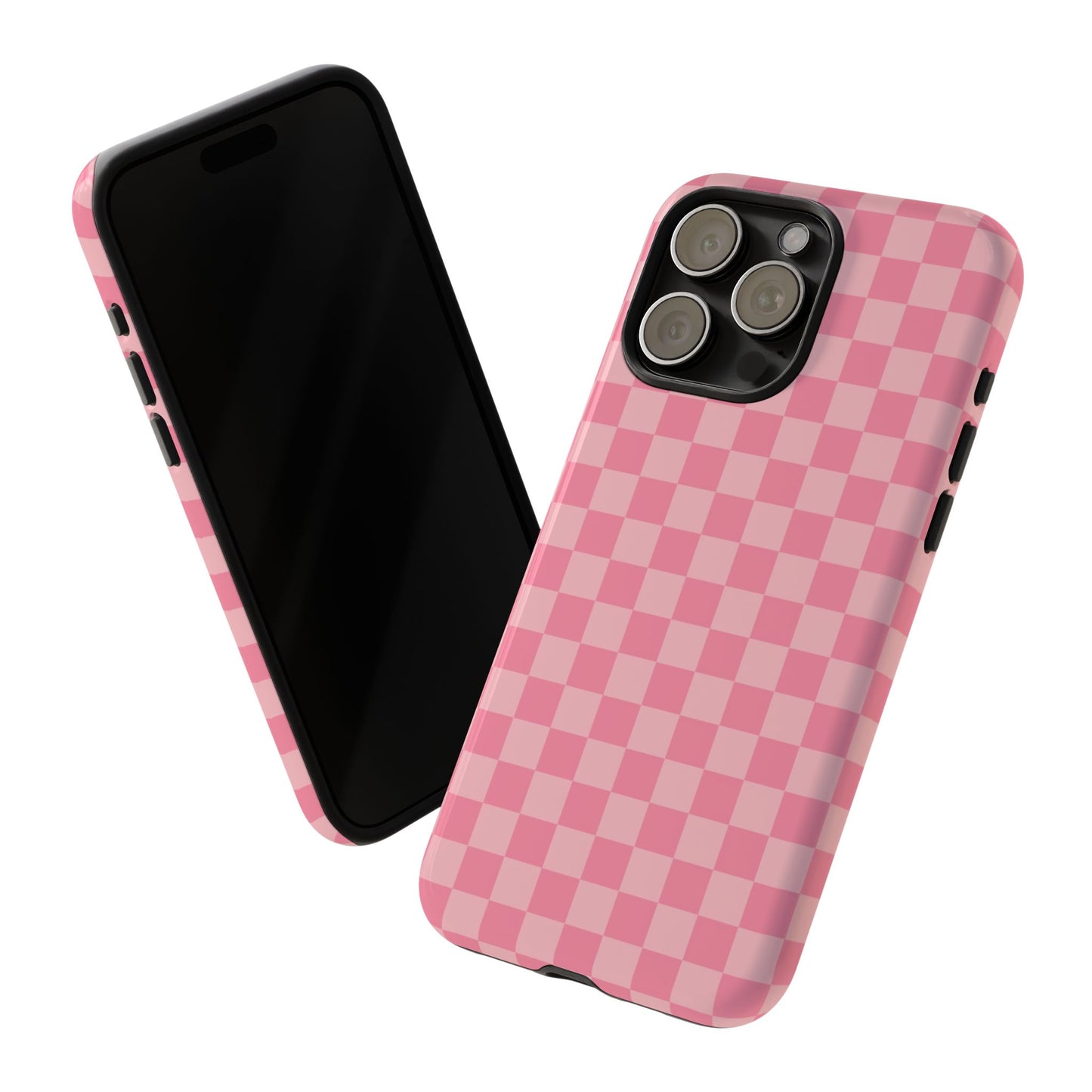 Pink Checkered Phone Case