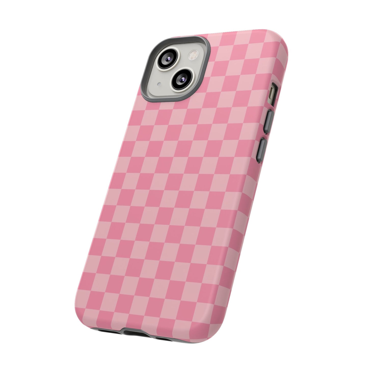 Pink Checkered Phone Case