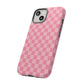 Pink Checkered Phone Case