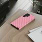 Pink Checkered Phone Case