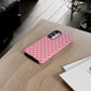 Pink Checkered Phone Case