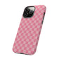 Pink Checkered Phone Case