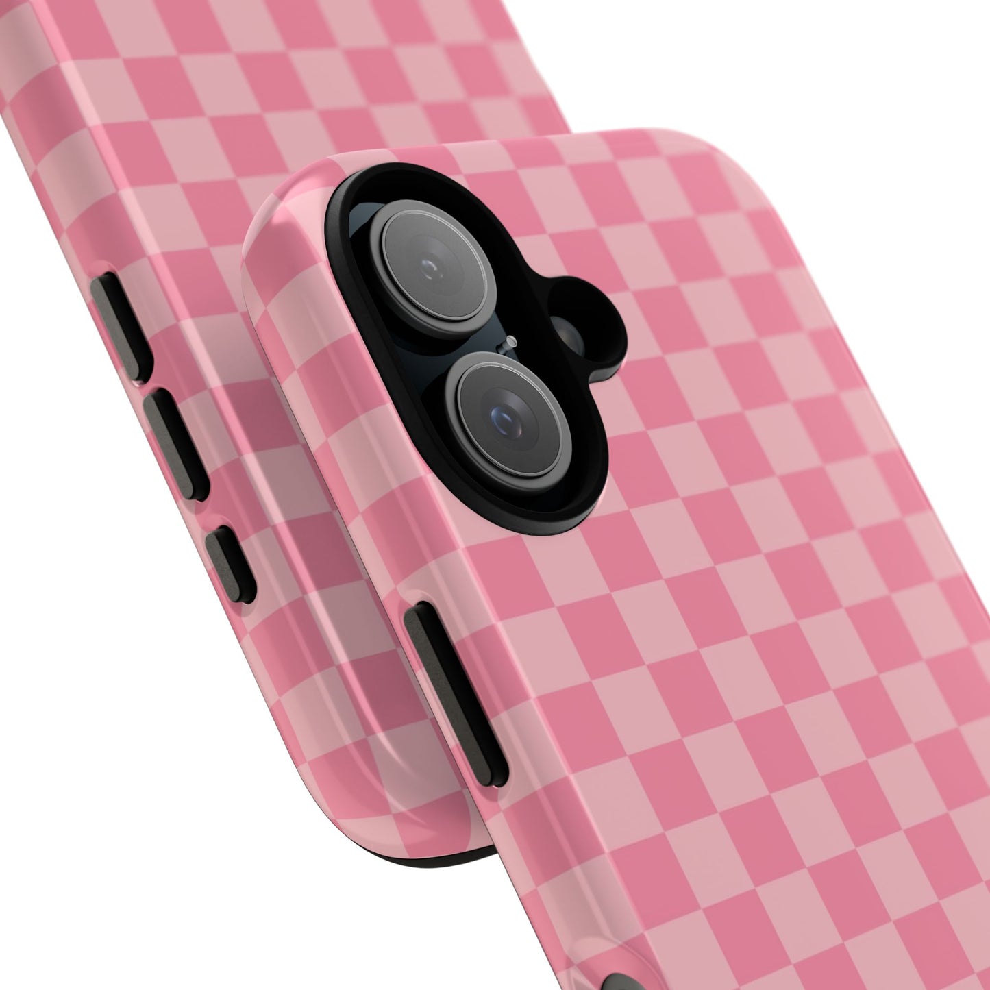 Pink Checkered Phone Case