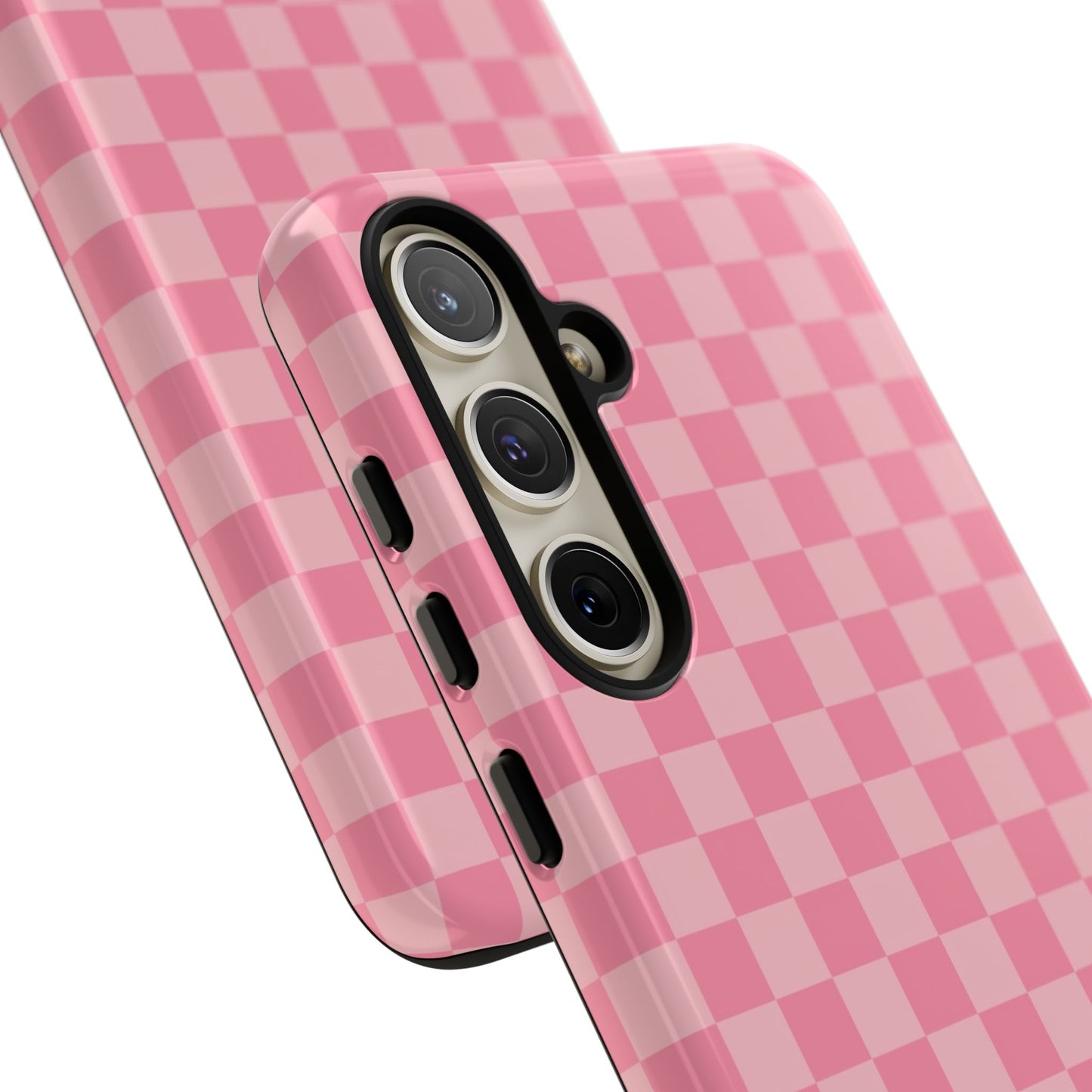 Pink Checkered Phone Case