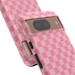 Pink Checkered Phone Case