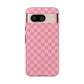 Pink Checkered Phone Case