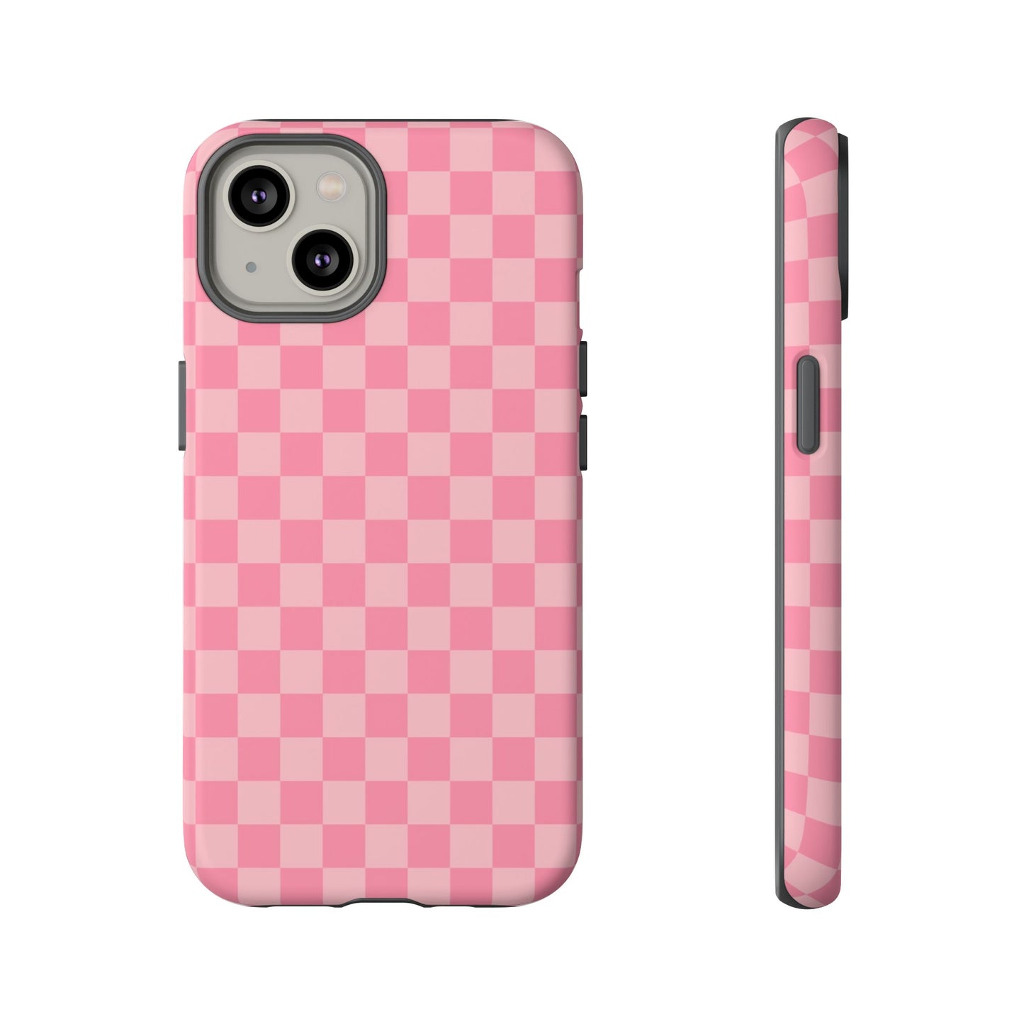 Pink Checkered Phone Case