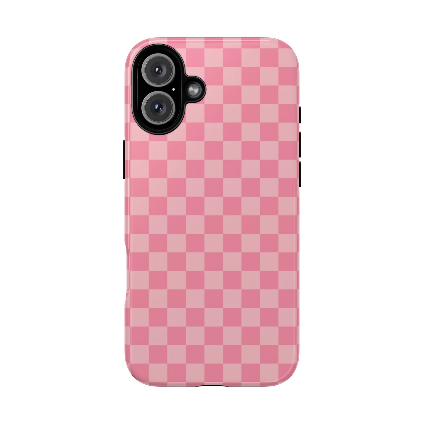 Pink Checkered Phone Case