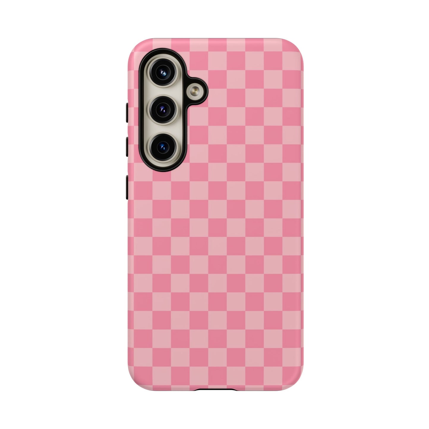 Pink Checkered Phone Case