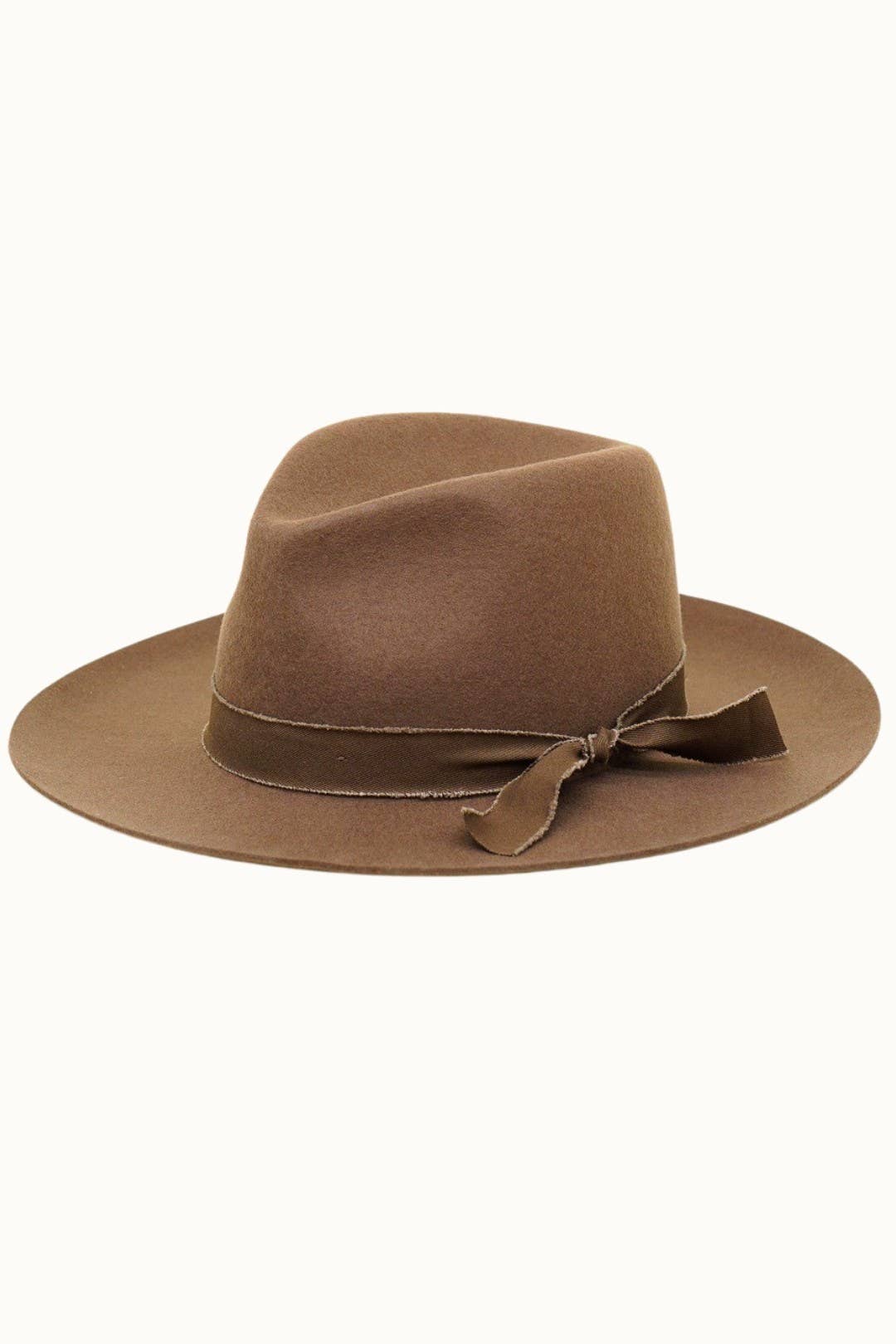 KAIA Wool Felt Rancher - 100% Wool Felt, Satin Lined, Unisex, Pecan