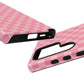 Pink Checkered Phone Case