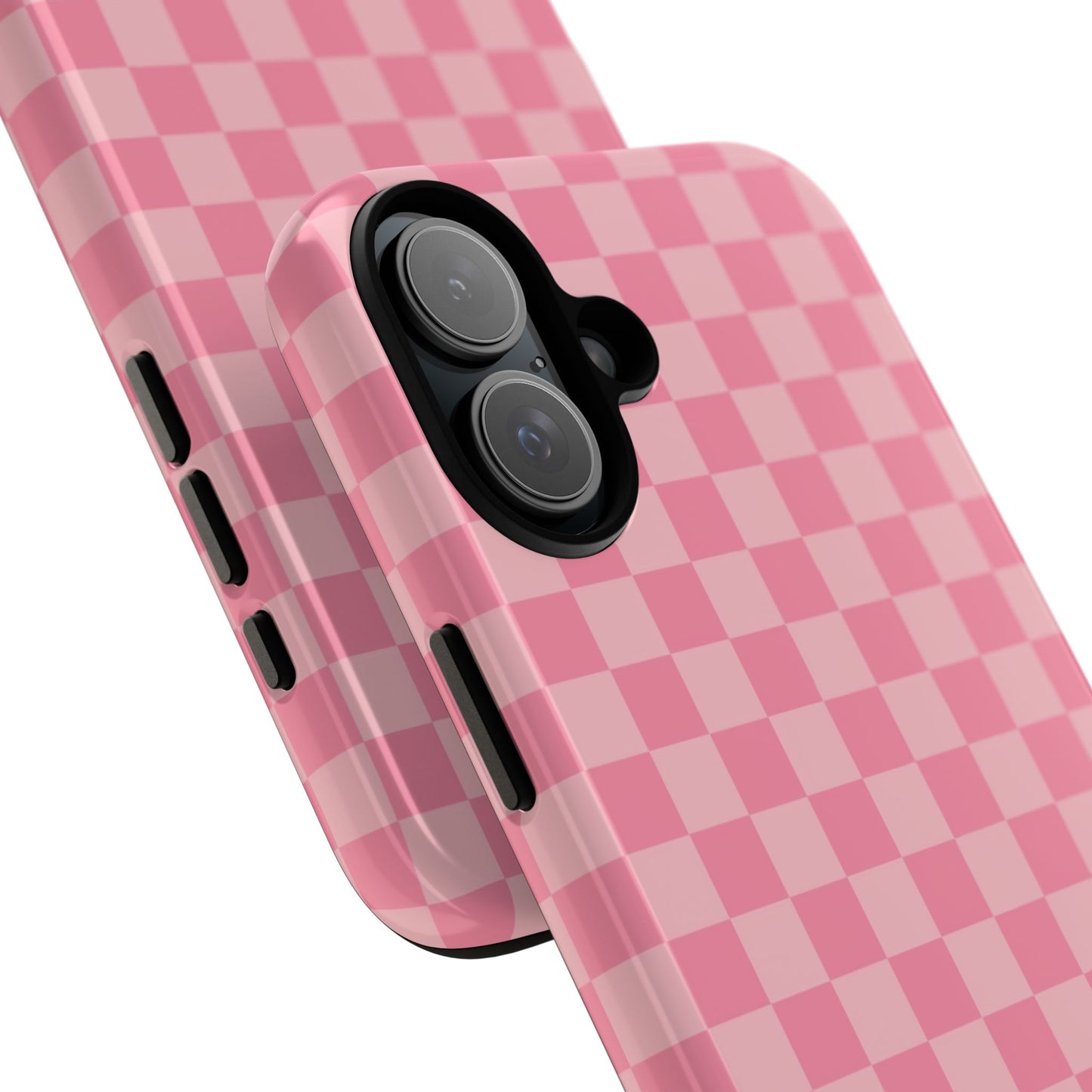 Pink Checkered Phone Case